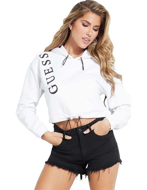 Venta Sudadera Guess Blanca Mujer En Stock