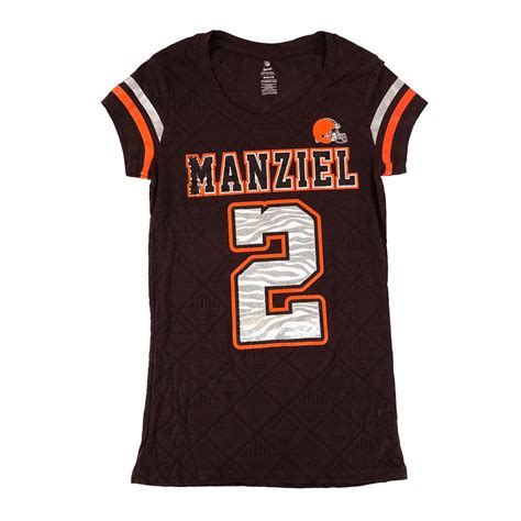 Johnny Manziel Nfl Cleveland Browns Player Jersey T Shirt Youth Girls