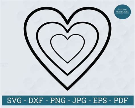 Two Hearts In The Shape Of A Heart Svg Dxf File