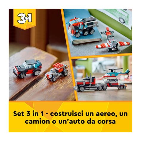 Lego Creator In Autocarro Con Elicottero