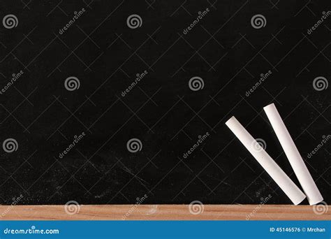 Tafel Und Kreide Stockfoto Bild Von Tafel Lektion Leerzeichen 45146576