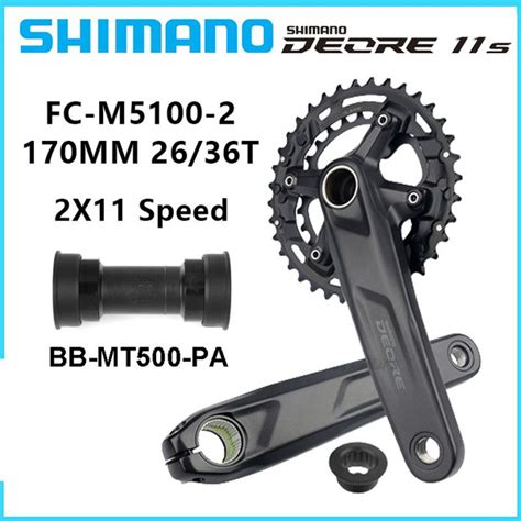 Shimano Deore FC M5100 система велосипедных шатунов включая каретка