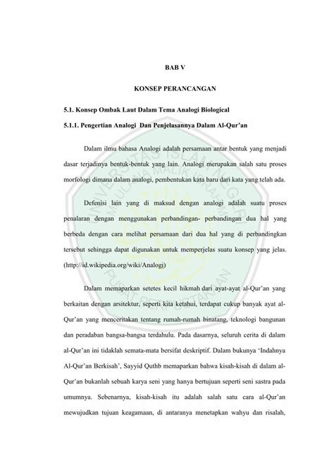 Pdf Bab V Konsep Perancangan Etheses Uin Etheses Uin Malang Ac Id