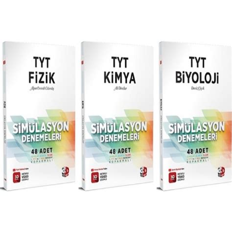 3D Yayınları Tyt 3D Simülasyon Fizik Kimya Biyoloji Kitabı