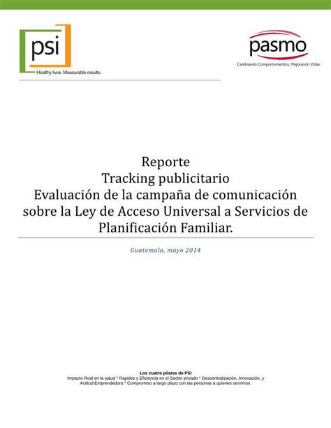 PDF Reporte Tracking publicitario valuación de la campaña de