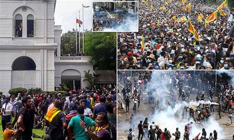 Thousands Of Protesters In Sri Lanka Storm Presidents Residence