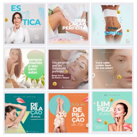 Pack Templates Canva Estética Larissa Martins Hotmart