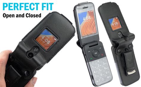 Case For Alcatel Tcl Flip Phone Nakedcellphone Black Vegan