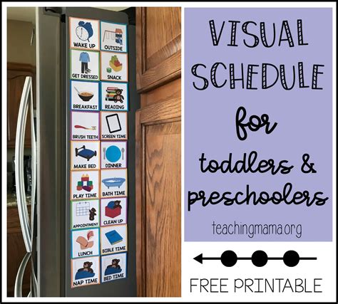 Free Printable Visual Schedule Free Printable Schedules