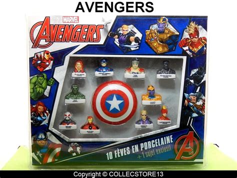 SERIE COMPLETE DE FEVES MARVEL AVENGERS EN COFFRET Fèves de