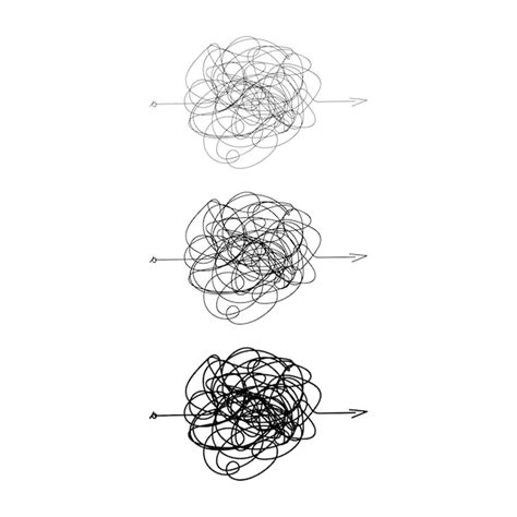 Premium Vector Hand Drawn Tangle Scrawl Sketch Or Black Line