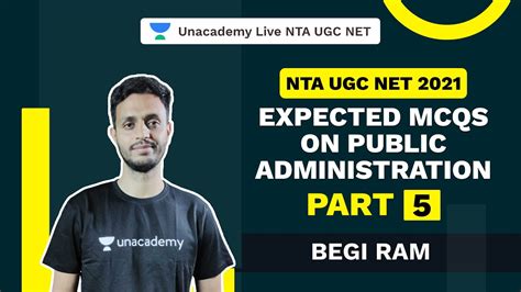 Nta Ugc Net Expected Mcqs On Public Administration Part Begi Ram