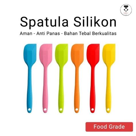 Jual Spatula Masak Sodet Silikon Tahan Panas Anti Lengket Food Grade