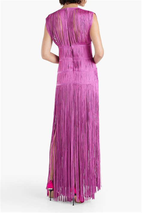 HERVÉ LÉGER Fringed bandage gown THE OUTNET