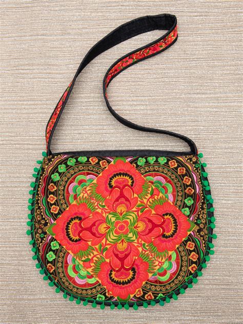 Colorful Boho Bag Hippie Bag Crossbody Hobo Bag Ethnic Patchwork Bag