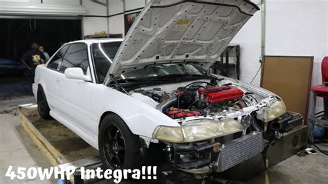 Turbo B C Integra Hits Dyno Youtube