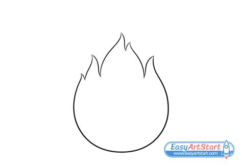 How to Draw Fire Step by Step - EasyArtStart