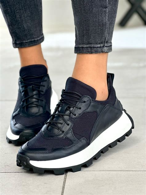 sneakersy damskie czarne