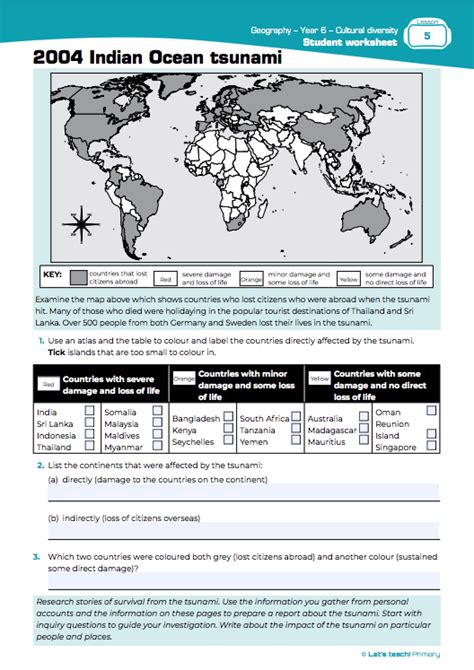 Year 6 Worksheets - Let's teach! Primary