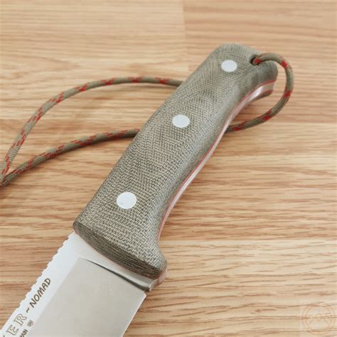 Joker Nomad Fixed Knife N Steel Full Tang Blade Canvas Micarta