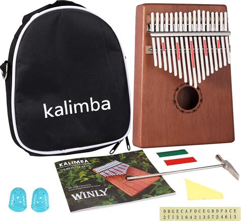 Nabance Kalimba 17 Clés Pouce Piano avec instructions d étude Tuning