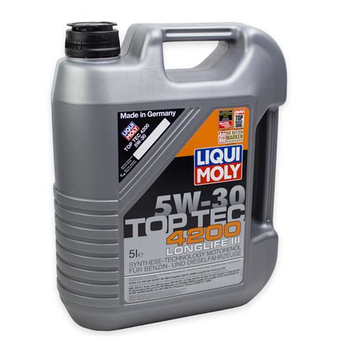 LIQUI MOLY TopTec 4200 Motoröl 5W30 5L 3707 eBay