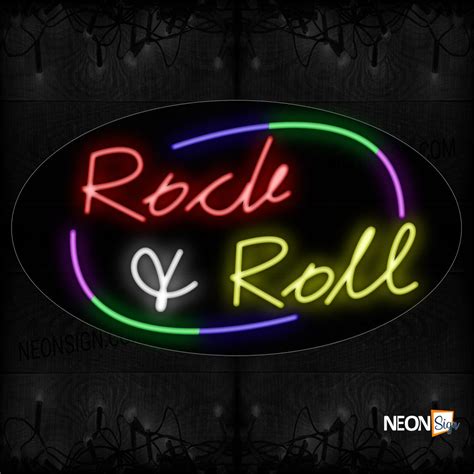 Rock N Roll Guitar Neon Signs