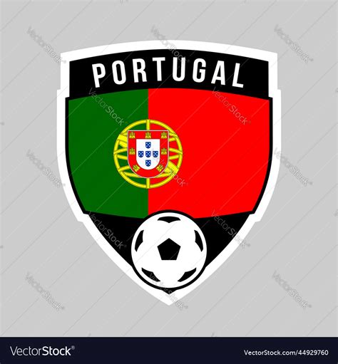 Portugal shield team badge for football tournament