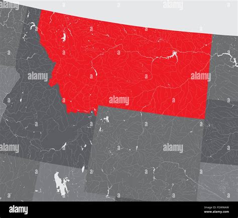 Mappa Fisica Del Montana Immagini E Fotografie Stock Ad Alta