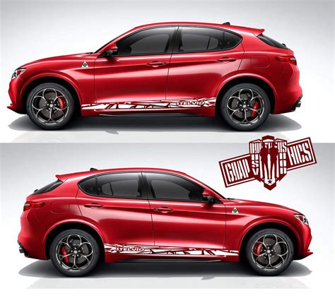 Alfa Romeo Stelvio Stelvio Racing Stripes Stelvio Stripes Brothers Graphics