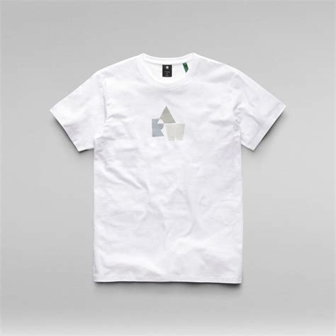 Raw Logo T Shirt White G Star Raw