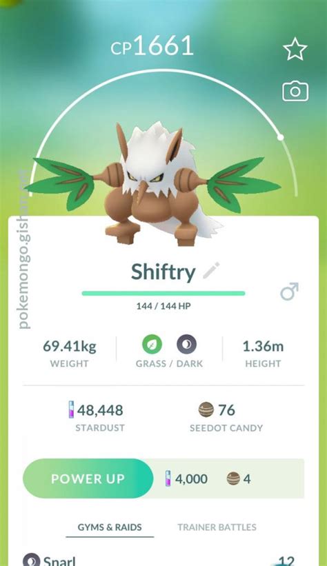 Shiftry - Pokemon Go