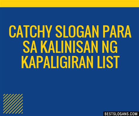 100+ Catchy Para Sa Kalinisan Ng Kapaligiran Slogans 2024 + Generator ...