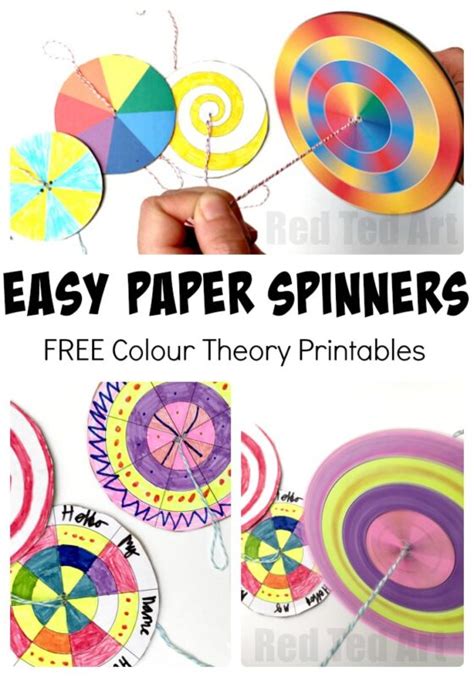 Easy Fidget Spinner DIY Free Template Science Fair Project Idea