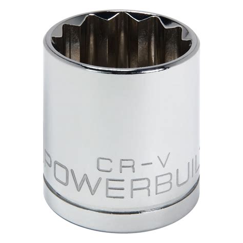 Powerbuilt Inch Drive X Mm Point Shallow Socket