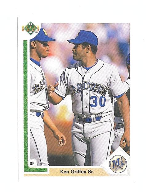 Upper Deck Ken Griffey Sr Jr Lot Of Seattle Mariners