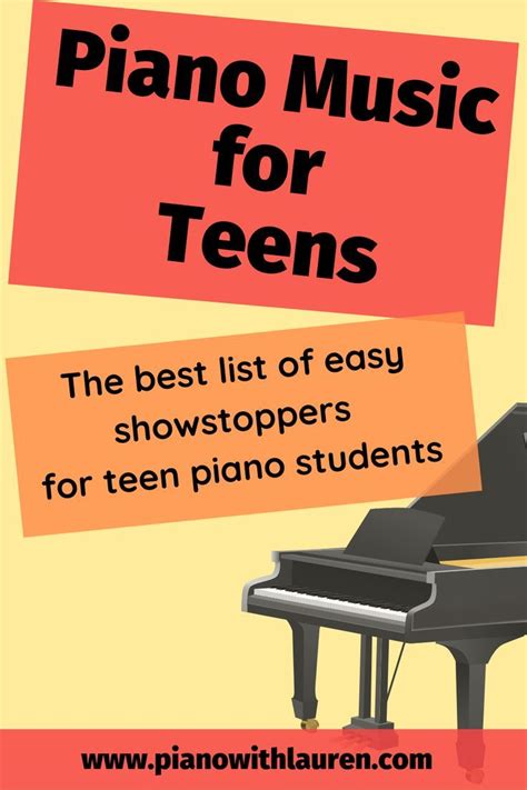 The Best List Of Easy Piano Lessons For Teens