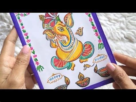 Diwali Greeting Cards, Diwali Greetings, Drawing Tutorials For Kids ...