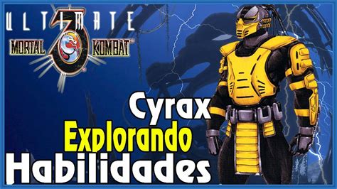 Cyrax Explorando Habilidades No Ultimate Mortal Kombat 3 Youtube