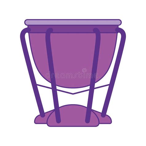 Isolated Colored Bongo Drum Musical Instrument Icon Vector Stock Vector