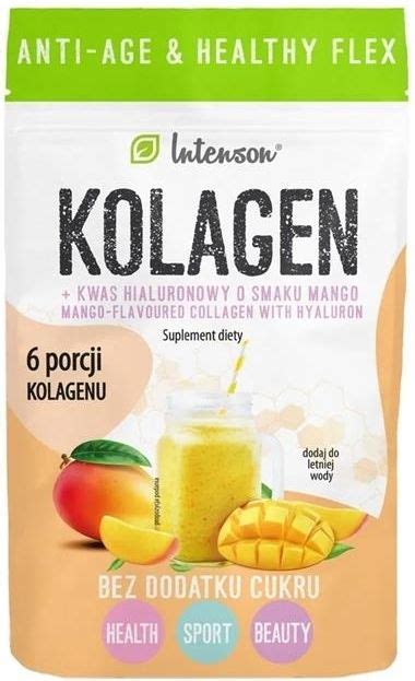 Intenson Kolagen Kwas Hialuronowy Wit C O Smaku Mango Opinie I