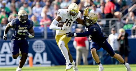 Notre Dame Football Score Predictions Navy Vs Fighting Irish National