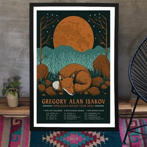 Stream Poster Gregory Alan Isakov Appaloosa Bones Tour 2024 by Hoolatee ...