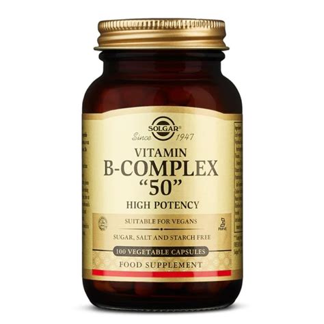 Solgar Vitamin B Complex High Potency Veg Caps