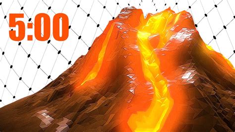 5 Minute Timer Volcano 3D MESH YouTube