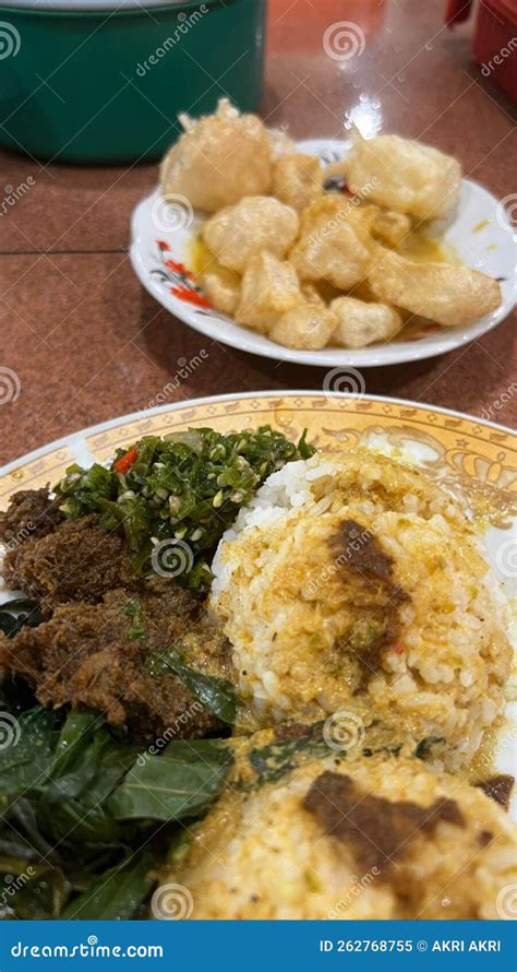 Padang food stock image. Image of indonesia, traditional - 262768755