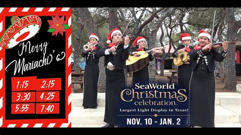 Seaworld San Antonio Christmas Celebration Merry Mariachis November