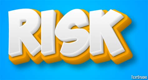 Risk Text Effect And Logo Design Brand