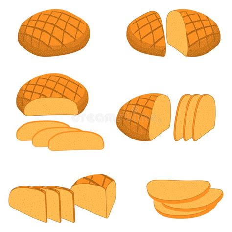 Ejemplo Del Vector Del Sistema De Pan Cocido Ilustraci N Del Vector