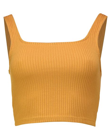 Riachuelo Top Cropped Feminino Al A M Dia Malha Canelada Amarelo Pool